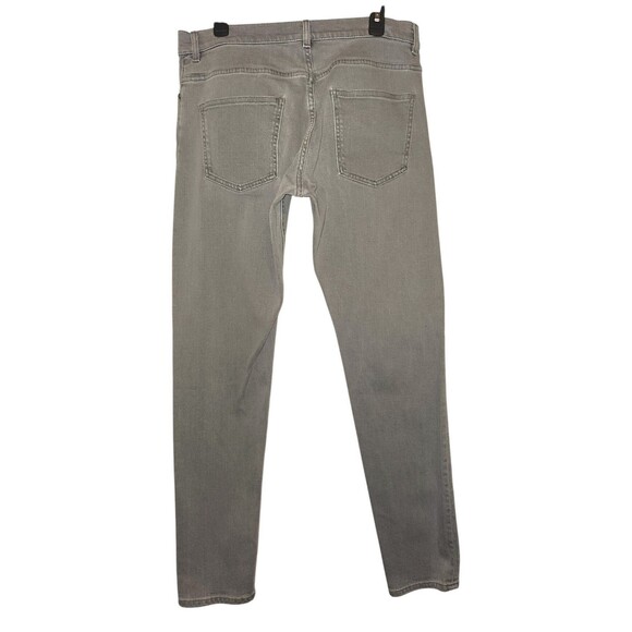 COS Men's Jeans Size 32/34 Regular Fit Gray WashTapered Leg Mid Rise Button Fly - Picture 6 of 6
